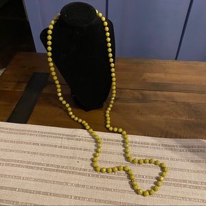Olive Green Long Necklace